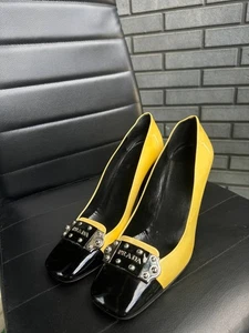 Prada seltene Heels mit Logo Vintage 00s stylische Schuhe Damen Gr. 38 US 7,5 - Bild 1 von 11