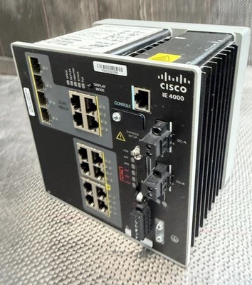 *Guaranteed* Cisco IE-4000-8T4G-E V02 12 Ports Network Switch Ships Fast - Image 1 of 4
