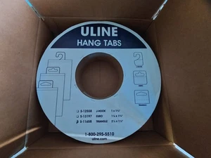 Uline - 1000 Qty Triangle Hang Tabs S-11658   - measuring 2 1/2" x  1  1/2" - Picture 1 of 7