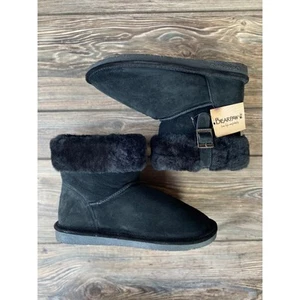 Bearpaws Botas de Gamuza de Cuero Negro Forradas de Piel Sintética Talla 12 S100897 - Imagen 1 de 10