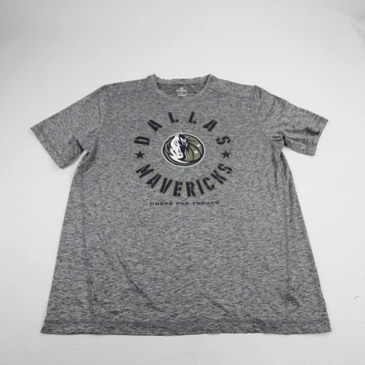 Dallas Mavericks Fanatics Short Sleeve Shirt Men's Gray/Heather Used - Image 1 of 4