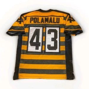 Steelers Bumblebee Nike On-Field Polamalu #43 Loose Fit M Sz 44 Jersey - Picture 1 of 5