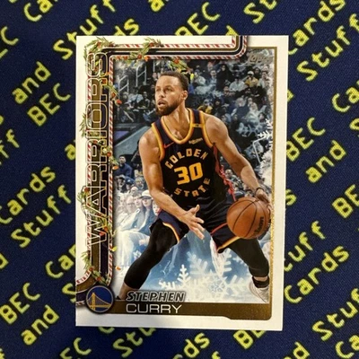 Steph Curry 2025-26 Topps Holiday #SSB-SC SSP Cookie Back Variation Warriors Foto 1 de 2