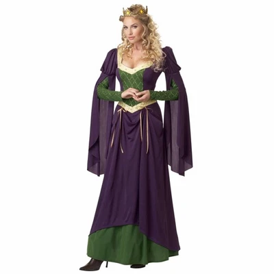 Lady in Waiting Renaissance Medieval Princess Queen Womens Costume - Image 1 of 3