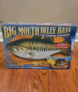 Vintage 1998 Gemmy Big Mouth Billy Bass Singing Fish ~ New. Take Me To The River - Picture 1 of 3