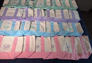 Trader Joe's Pastel Mini Canvas Tote Bags 2025 LIMITED EDITION NWT - LOT OF 4 💕 - Picture 1 of 1