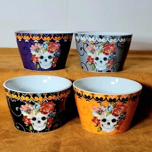 4 piezas raras "Juego de 222 Quinto ""Marbella"" Calaveras de Azúcar Aperitivo Porcelana ¡Nuevo! - Imagen 1 de 10