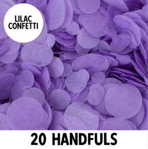 Biodegradable Wedding Confetti | LILAC | Circle Tissue Paper | 20g Bag - Picture 1 of 4