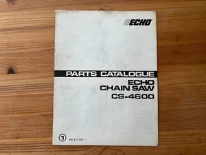 Echo Kioritz Motorsäge CS-4600 Teilekatalog IPL Handbuch - Bild 1 von 3