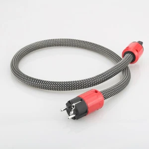 P110 HIEND OCC Kupfer Silber überzogenes EU-Netzkabel Reines Kupfer AC-Netzkabel - Picture 1 of 8