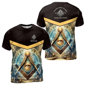 Camiseta Personalizada Master Mason Freemasonry Mystic Para Hombre S-5XL - Imagen 1 de 4
