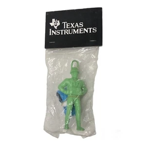 Vintage Texas Instruments Promotional Toy Parachute Green Army Guy Soldier - Picture 1 of 14