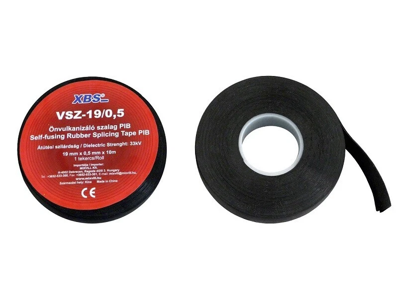 XBS selbstverschweißendes Isolierband schwarz 19mmx0,5mmx10m Klebeband VSZ-19/0, - Bild 1 von 1