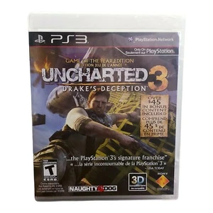 Uncharted 3: Drakes Deception GOTY (Sony Playstation 3 PS3) CIB With Manual - Picture 1 of 4