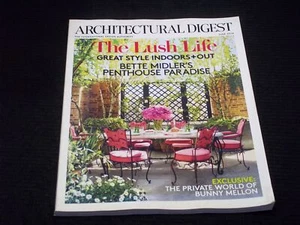 2014 JUNE ARCHITECTURAL DIGEST MAGAZINE - THE LUSH LIFE FRONT COVER - H 5518 - Picture 1 of 2