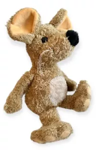 Happy Horse Mouse Rat Soft Toy Brown Plush Large VTG 2000 Holland Curly Fur 14" - Picture 1 of 8