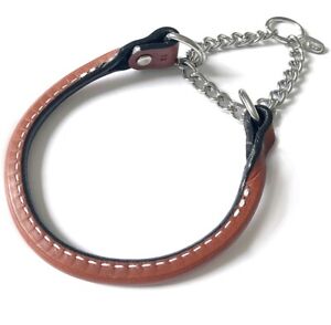 ☆New☆ Auburn Leather crafters Durable Top Leather Rolled Martingale Collar