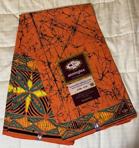 Ankara/Kitenge Fabric from Tanzania, 6 Yards of African Wax Print, 100% cotton - Picture 1 of 3