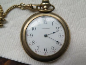 Reloj Bolsillo WALTHAM 1903 Antiguo Funcionando 1890 Modelo 7 Joyas 6 s LEER - Imagen 1 de 11