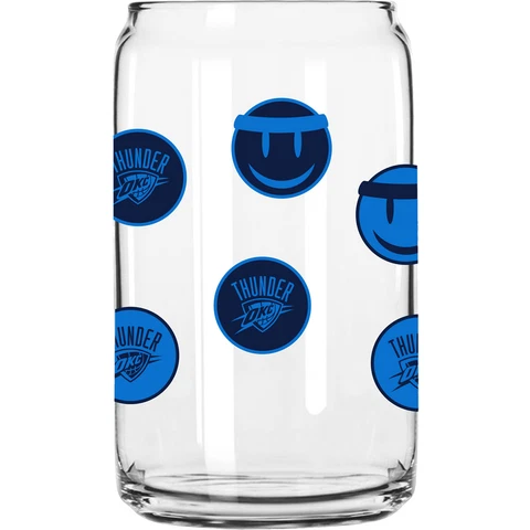 Oklahoma City Thunder 16oz. Smiley Can Glass Cover