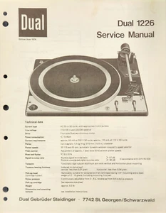Dual - Model PE 3048 Service Manual - Original - Picture 1 of 1