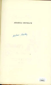 Aldous Huxley JSA Coa Signed Arabia Infelix Book Autograph - Picture 1 of 2
