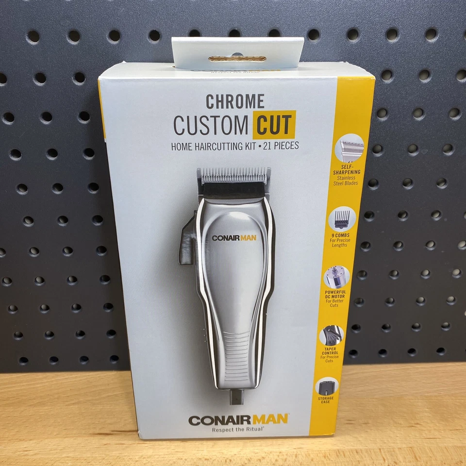 Conair Man Chrome Custom Cut 21-piece Haircut Kit HC209