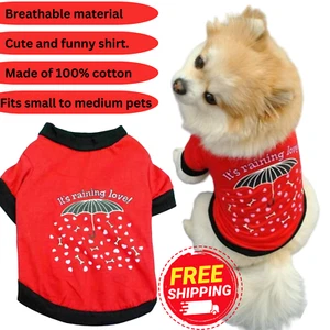 Pet Clothing Dog Costumes Basic Blank T-Shirt Tee Shirts for Large Small Dogs - Picture 1 of 9