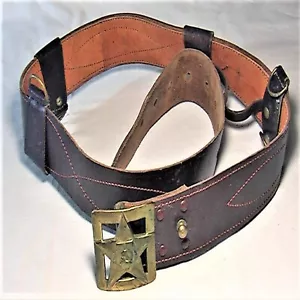 Extrem seltener Original Vintage sowjetischer Generalgürtel Leder russische UdSSR 1980er - Bild 1 von 8