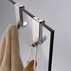 Punch Free Stainless Steel Double Side Hooks Towel Hooks  Glass Shower Door