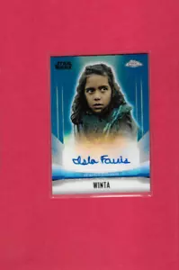 Star Wars Topps Mandalorian Chrome 2022 Winta Isla Farris autographe 142/150 - Bild 1 von 2