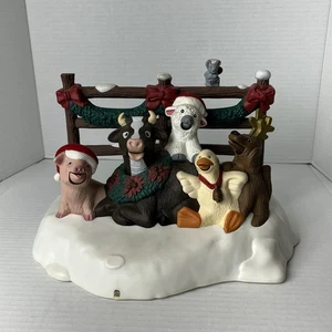 Barnyard Carolers movimento attivato 8 canzoni natalizie che cantano animali testati 1998 - Foto 1 di 9