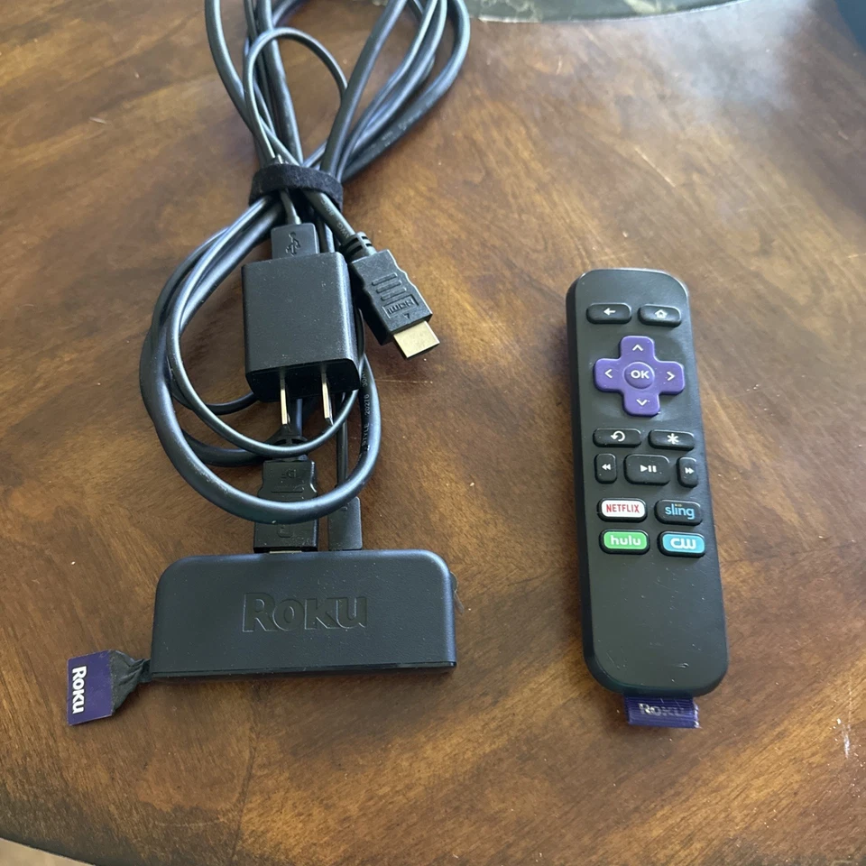 Transmisor multimedia digital HD Roku Express 3900X con control remoto y alimentación Foto 1 de 4