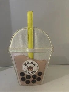 Bobalicious Milk Tea Handbag Crossbody Boba Love Bear NWT - Picture 1 of 1