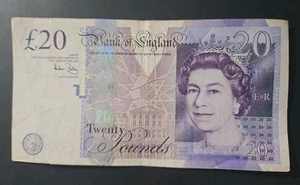 Bank of England 20 Pounds Note 2006 P#392a Queen Elizabeth II - Picture 1 of 2