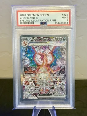 2023 Pokemon Obsidian Flames Charizard ex Special Illustration Rare 223 PSA 9 - Image 1 of 2