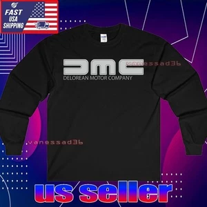 NUEVA CAMISETA MANGA LARGA DELOREAN MOTOR COMPANY DMC LOGO DIVERTIDA UNISEX TALLA S-5XL - Imagen 1 de 7