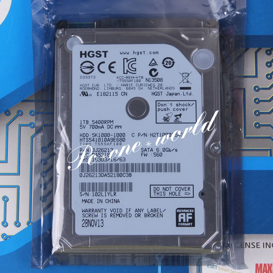 100% OK HTS541010A9E680 HITACHI 1 TB 2.5" 5400 RPM 8 MB SATA Hard Disk HDD - Image 1 of 2
