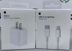 NEW Apple USB-C Cable (1m) and Power Adapter - Picture 1 of 2