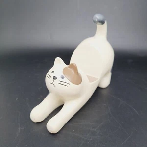 Kitty Cat Cell Phone Holder Stand Support Dock Mobile Resin Cartoon Desk Decor - Picture 1 of 8