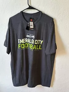 Men’s Fanatics XL Seattle Seahawks Heathered Emerald City T-Shirt New NWT - Picture 1 of 4