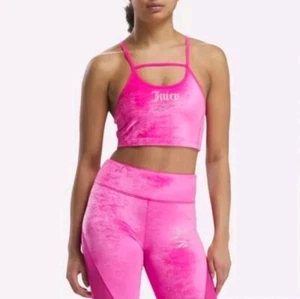 Juicy Couture x Reebok Womens Legging & Bra Top Set Pink SZ Medium SOLD OUT - Picture 1 of 10