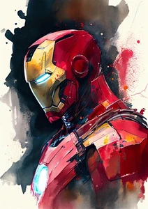 Iron Man Poster Print Wall Art Home Decor - A4 Size - Picture 1 of 2