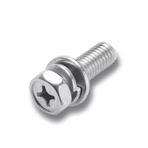 Phillips Hex Head Screws Bolt With Captive Washer, Spring Stainless steel M8 M10 - Picture 1 of 7