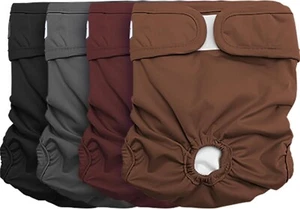 Paquete de 4 pañales Vecomfy para perras lavables reutilizables de fácil absorción talla S - Imagen 1 de 7