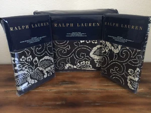 Ralph Lauren Durant Kira Blue 3 PC King Duvet Cover Pillow Shams Set Floral - Picture 1 of 5