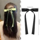 Girls Hair Bow Clips Long Ribbon Tail Hair Accessories School Clip