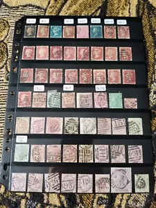 Großbritannien Briefmarkensammlung - alle Queen Victoria - 2 Seiten - gebraucht - R155 - Bild 1 von 2