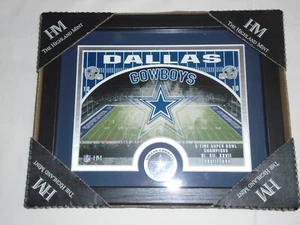Dallas Cowboys 9" x 11" Framed Field Photo with Coin by The Highland Mint - Picture 1 of 1