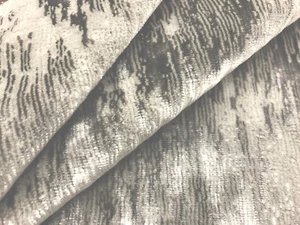 Zinc Textile Flamestitch Velvet Upholstery Fabric- Campion Taupe 8.25 yd Z367/03 - Picture 1 of 4